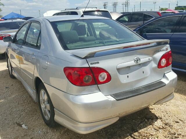 1NXBR32E25Z404888 - 2005 TOYOTA COROLLA SILVER photo 3