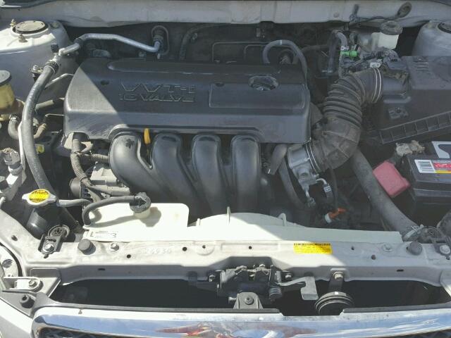 1NXBR32E25Z404888 - 2005 TOYOTA COROLLA SILVER photo 7