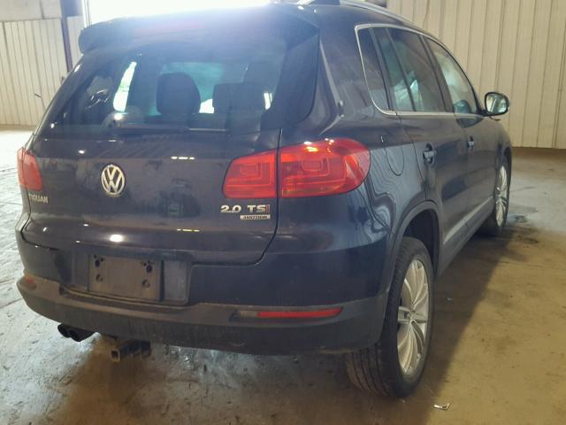 WVGBV3AX6DW075923 - 2013 VOLKSWAGEN TIGUAN S BLUE photo 4