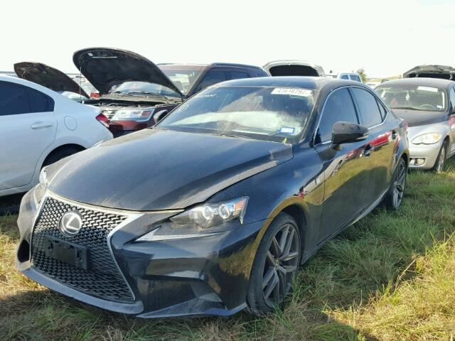 JTHBF1D2XF5079308 - 2015 LEXUS IS 250 BLACK photo 2