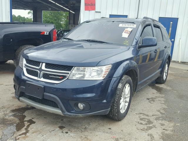 3C4PDCBG8ET161298 - 2014 DODGE JOURNEY SX BLUE photo 2