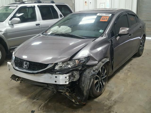 19XFB2F9XDE011185 - 2013 HONDA CIVIC EXL 灰色 照片 2