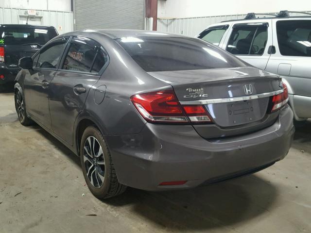 19XFB2F9XDE011185 - 2013 HONDA CIVIC EXL 灰色 照片 3