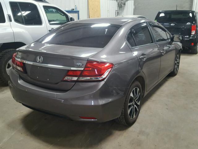 19XFB2F9XDE011185 - 2013 HONDA CIVIC EXL 灰色 照片 4