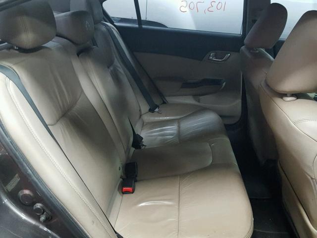 19XFB2F9XDE011185 - 2013 HONDA CIVIC EXL 灰色 照片 6