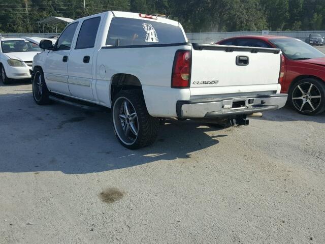 2GCEC13T761144067 - 2006 CHEVROLET SILVERADO WHITE photo 3