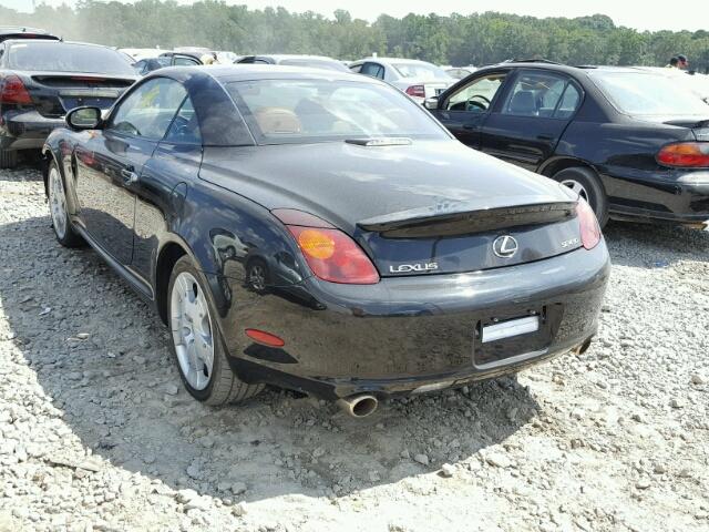 JTHFN48Y840051571 - 2004 LEXUS SC BLACK photo 3