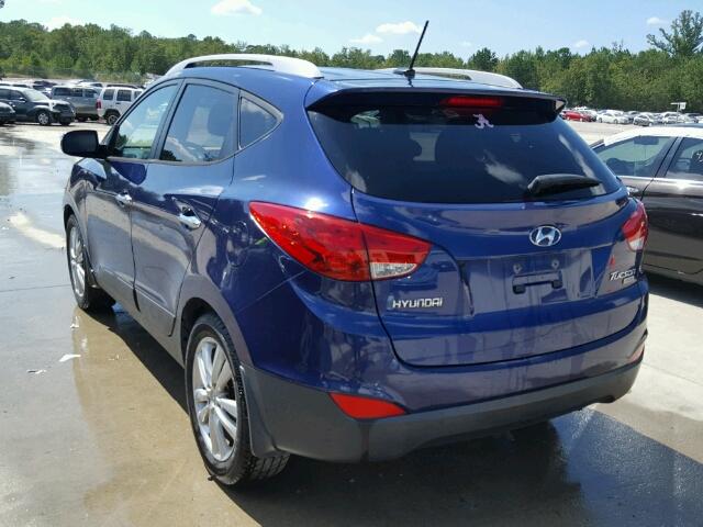 KM8JU3AC3AU074747 - 2010 HYUNDAI TUCSON GLS BLUE photo 3