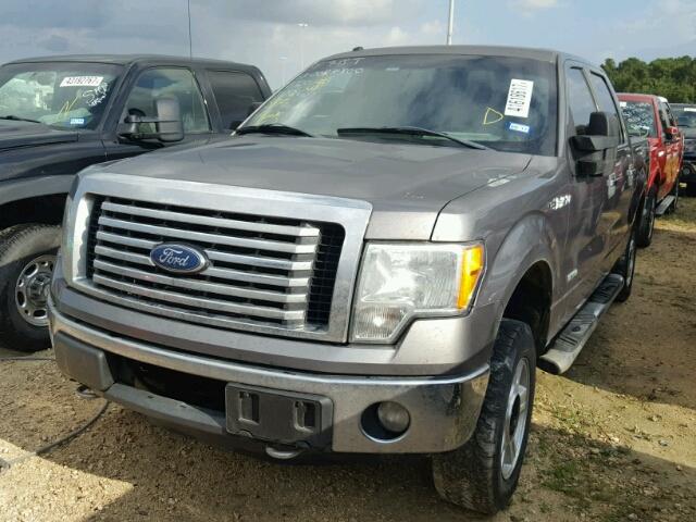 1FTFW1ET0CKD13267 - 2012 FORD F150 GRAY photo 2