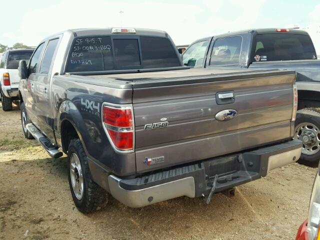 1FTFW1ET0CKD13267 - 2012 FORD F150 GRAY photo 3