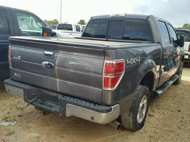 1FTFW1ET0CKD13267 - 2012 FORD F150 GRAY photo 4