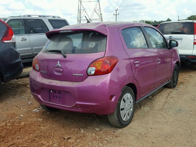 ML32A3HJ8FH049562 - 2015 MITSUBISHI MIRAGE DE PINK photo 4