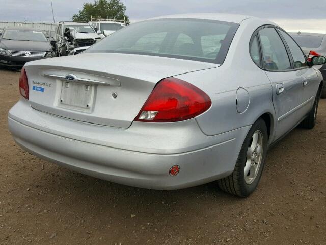 1FAFP53U02G106806 - 2002 FORD TAURUS SE SILVER photo 4