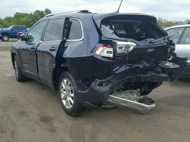 1C4PJMDS7EW282706 - 2014 JEEP CHEROKEE L BLUE photo 3