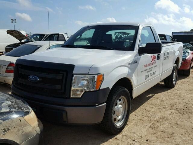 1FTNF1CF6EKF79906 - 2014 FORD F150 WHITE photo 2