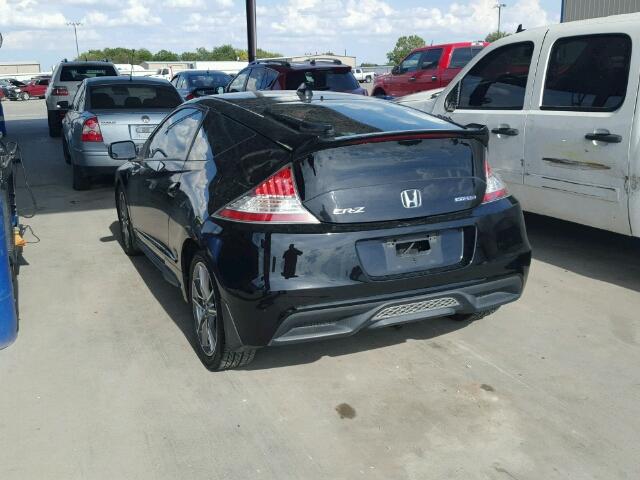 JHMZF1C6XBS001822 - 2011 HONDA CR-Z BLACK photo 3