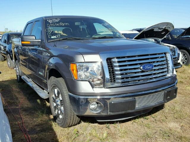 1FTFW1CT8CKE33661 - 2012 FORD F150 GRAY photo 1