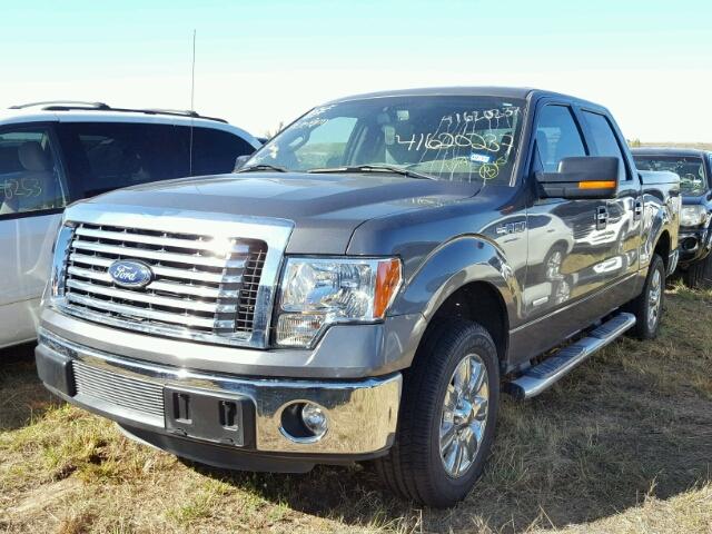 1FTFW1CT8CKE33661 - 2012 FORD F150 GRAY photo 2