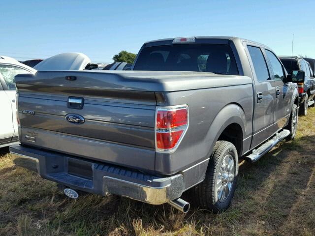 1FTFW1CT8CKE33661 - 2012 FORD F150 GRAY photo 4