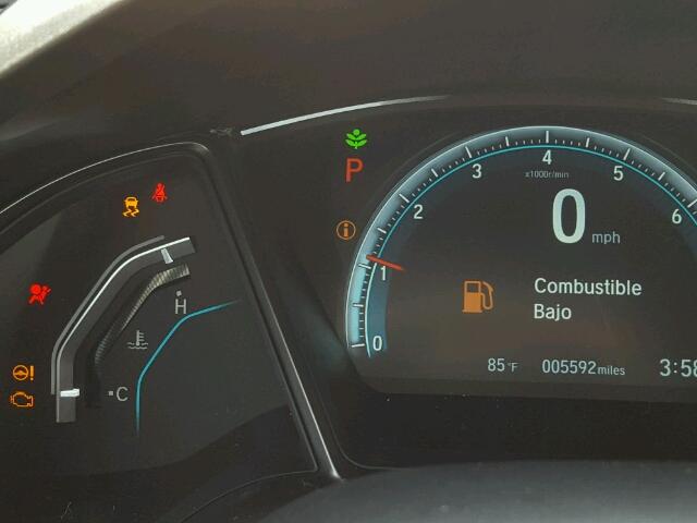 SHHFK7H51HU424795 - 2017 HONDA CIVIC EX BLACK photo 8