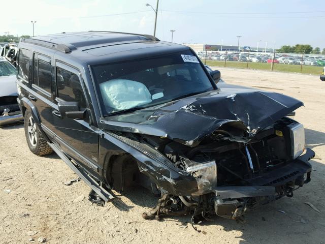 1J8HG48K57C619349 - 2007 JEEP COMMANDER BLACK photo 1