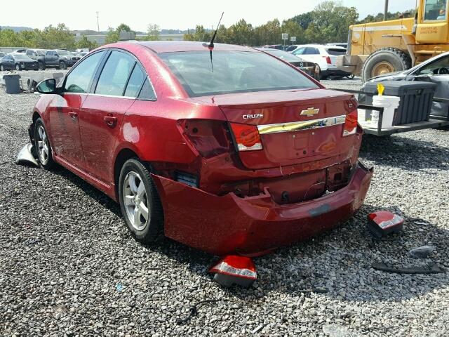 1G1PF5S93B7201898 - 2011 CHEVROLET CRUZE LT RED photo 3