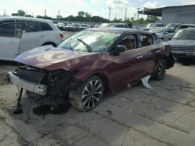 1N4AA6AP9GC399148 - 2016 NISSAN MAXIMA 3.5 BURGUNDY photo 2