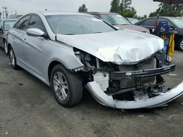 5NPEB4AC6EH924467 - 2014 HYUNDAI SONATA SILVER photo 1