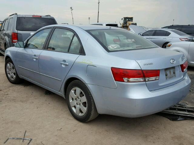 5NPET46C08H309312 - 2008 HYUNDAI SONATA GLS SILVER photo 3