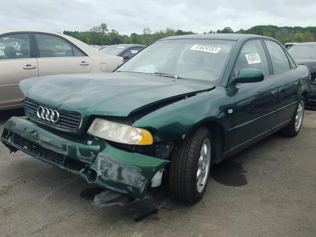 WAUCB28D3XA223659 - 1999 AUDI A4 GREEN photo 2