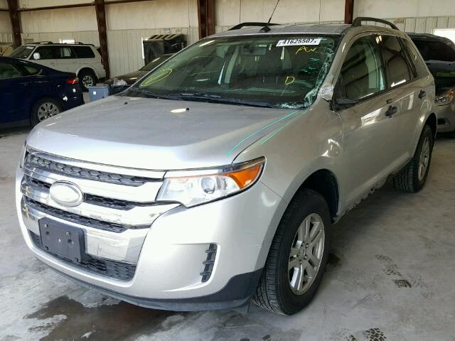 2FMDK3GC6BBB38670 - 2011 FORD EDGE SE SILVER photo 2