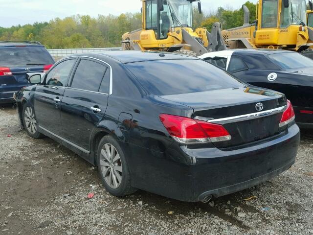 4T1BK3DB4BU378507 - 2011 TOYOTA AVALON BAS BLACK photo 3