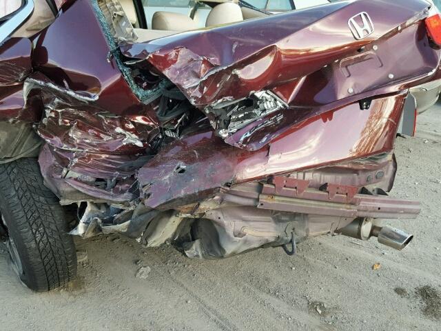 1HGCR2F3XDA048493 - 2013 HONDA ACCORD LX MAROON photo 9