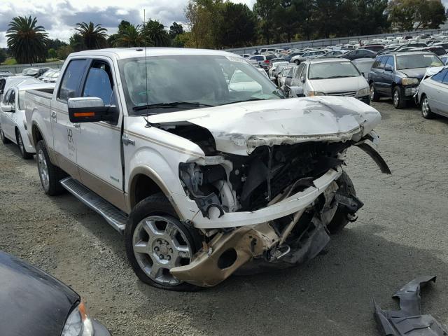 1FTFW1ET5EKD81728 - 2014 FORD F150 SUPER WHITE photo 1