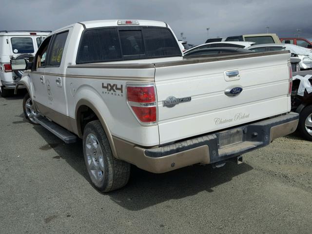 1FTFW1ET5EKD81728 - 2014 FORD F150 SUPER WHITE photo 3