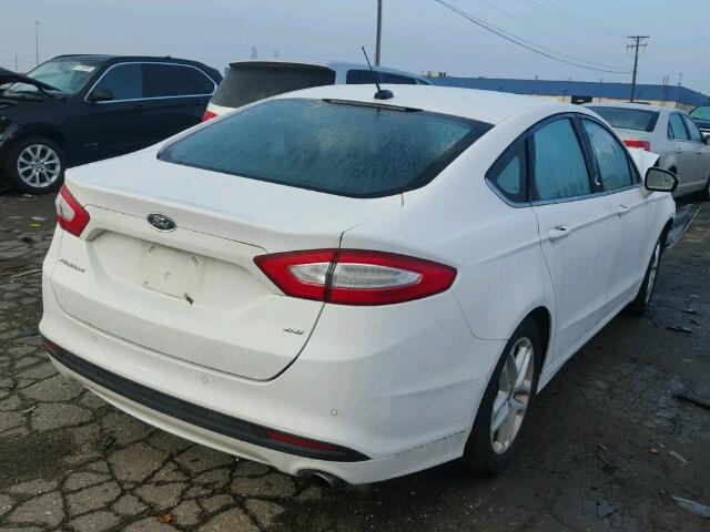 3FA6P0H71DR321550 - 2013 FORD FUSION SE WHITE photo 4