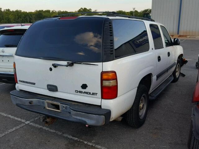 3GNEC16T11G269164 - 2001 CHEVROLET SUBURBAN C WHITE photo 4