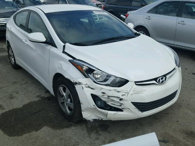 5NPDH4AE1FH560553 - 2015 HYUNDAI ELANTRA SE WHITE photo 1