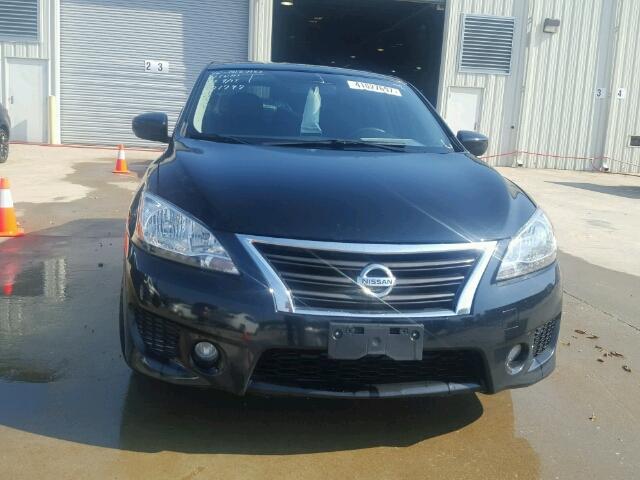 3N1AB7AP0DL671747 - 2013 NISSAN SENTRA BLACK photo 9