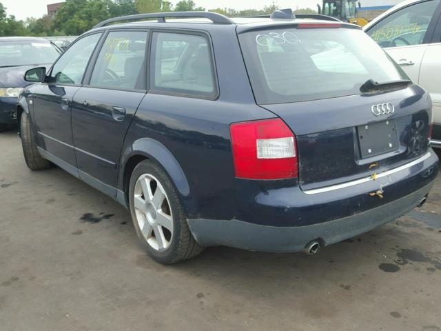 WAUVC68E74A008030 - 2004 AUDI A4 1.8T AV BLUE photo 3