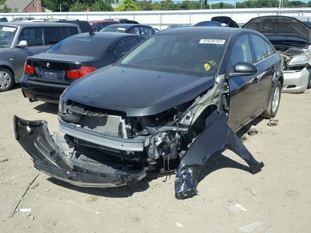 1G1PD5SB5E7321554 - 2014 CHEVROLET CRUZE LT BLACK photo 2