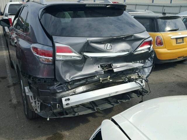 2T2ZK1BA2DC100072 - 2013 LEXUS RX 350 GRAY photo 9