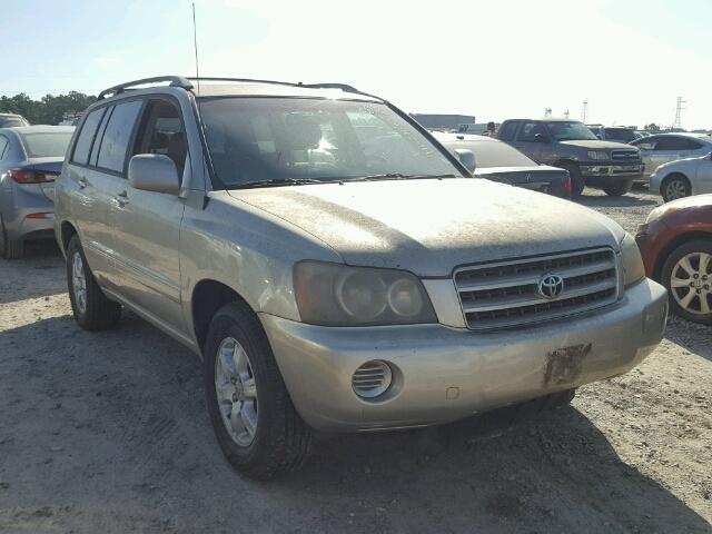 JTEGF21A030097250 - 2003 TOYOTA HIGHLANDER BEIGE photo 1