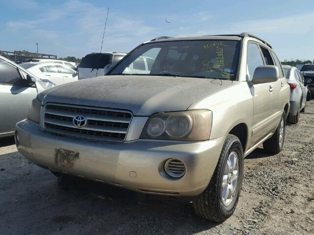 JTEGF21A030097250 - 2003 TOYOTA HIGHLANDER BEIGE photo 2