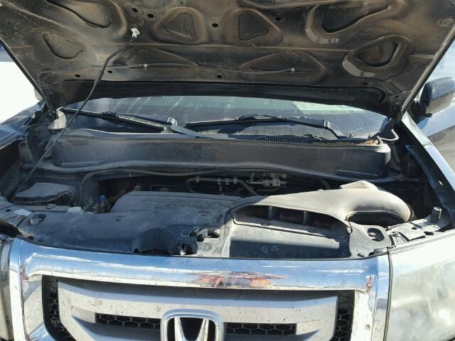 5FNYF3H50BB035595 - 2011 HONDA PILOT EXL BLACK photo 7