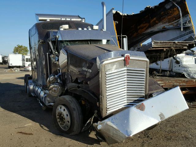 1XKWDB9X57R184713 - 2007 KENWORTH CONSTRUCTI BURGUNDY photo 1