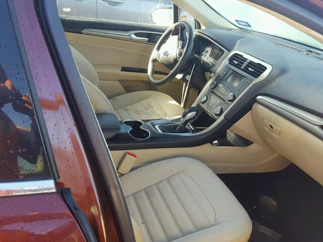 3FA6P0H70FR252787 - 2015 FORD FUSION SE BROWN photo 5