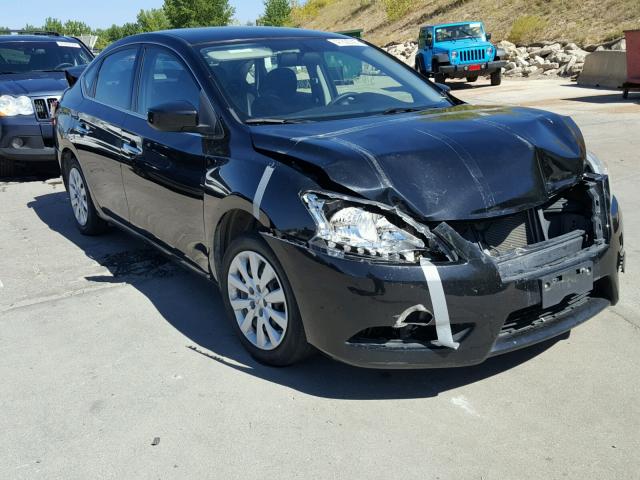 3N1AB7AP2EY210733 - 2014 NISSAN SENTRA BLACK photo 1