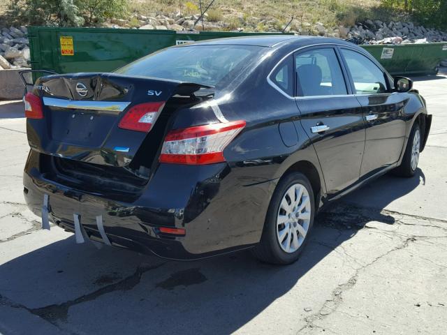 3N1AB7AP2EY210733 - 2014 NISSAN SENTRA BLACK photo 4