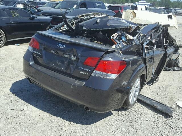 4S3BMEK65B2216106 - 2011 SUBARU LEGACY 3.6 GRAY photo 4